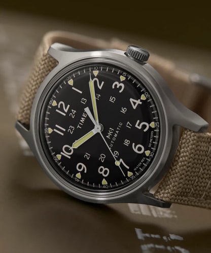 MK1® Automatic 40mm Fabric Strap Watch | Tan
