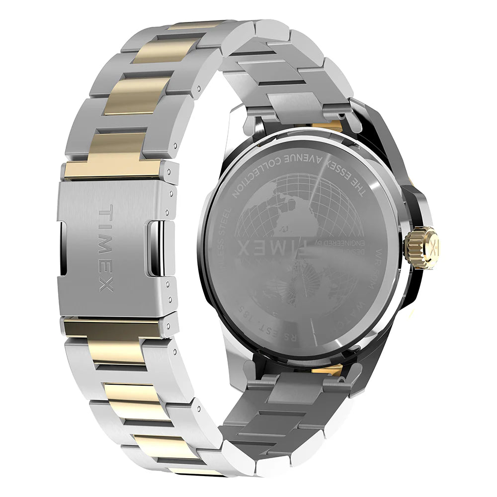 Essex Avenue Day-Date 45mm Stainless Steel Band  TW2Y35300