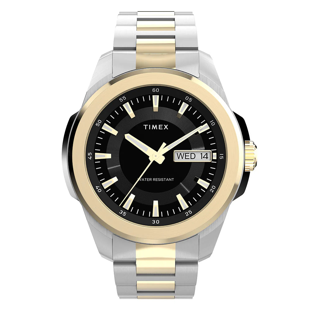 Essex Avenue Day-Date 45mm Stainless Steel Band  TW2Y35300