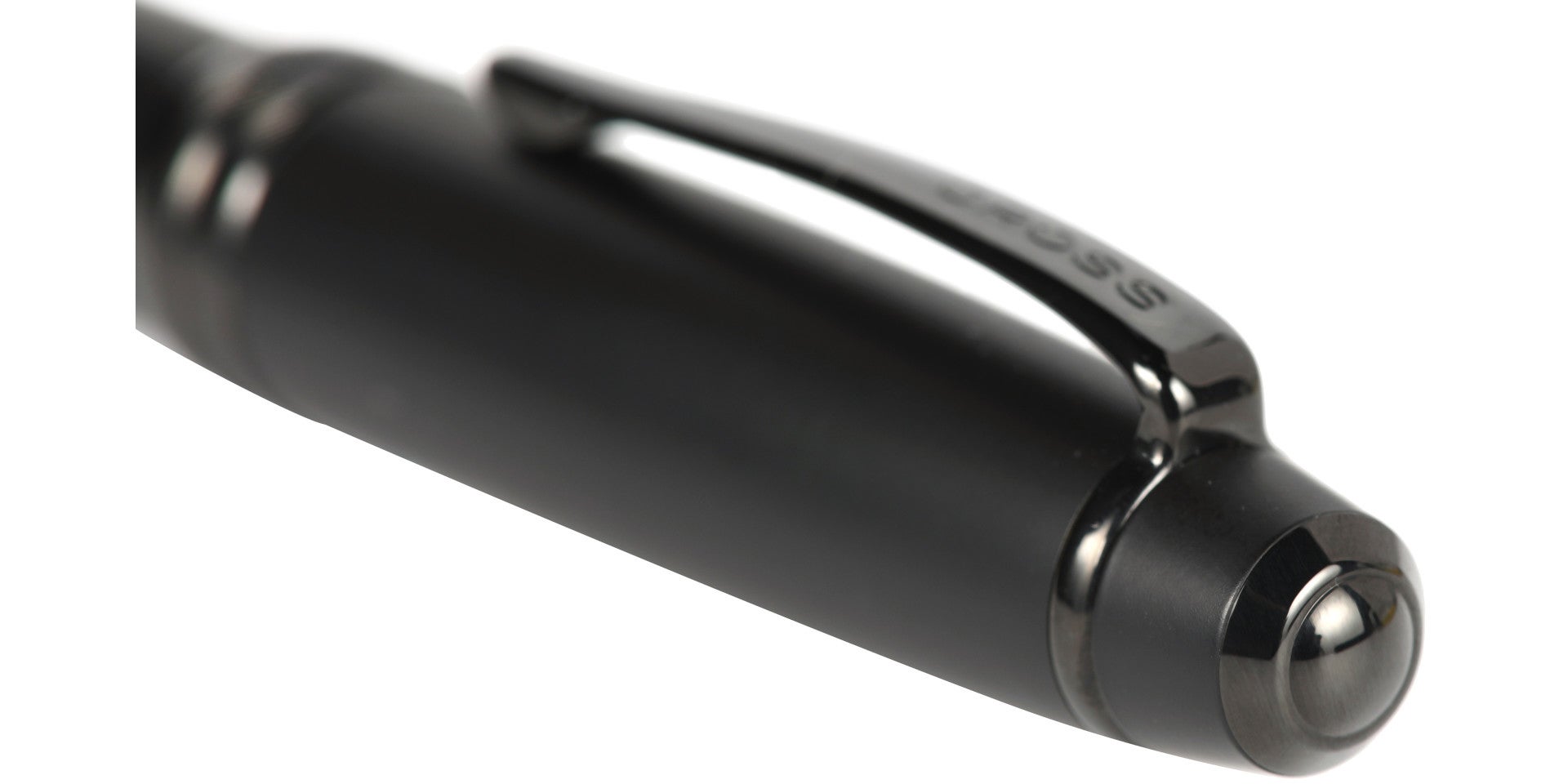 Bailey™ Matte Black Lacquer Stainless Steel Fine Nib Fountain Pen