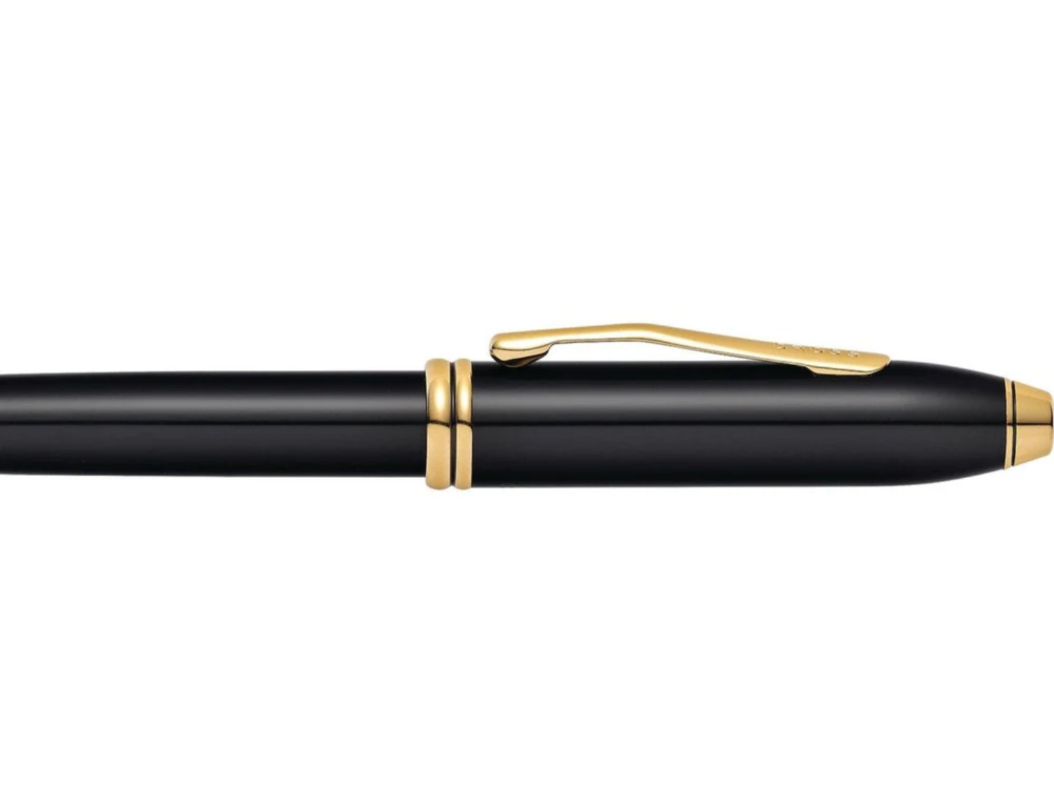 Cross® Townsend Black Lacquer with 23KT Gold-Plated Appointments and Solid 18KT Gold Medium Nib Fountain Pen