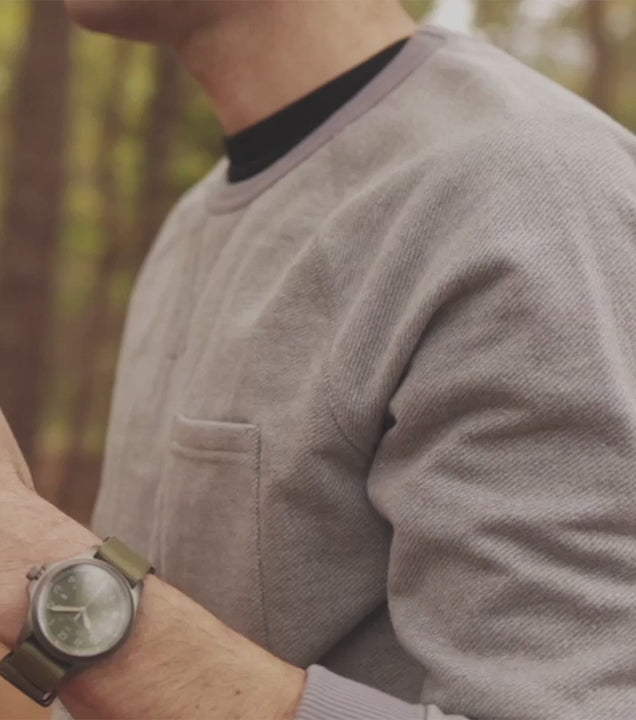 Timex® Expedition Field Post Solar 41mm Recycled Fabric Strap Watch Green