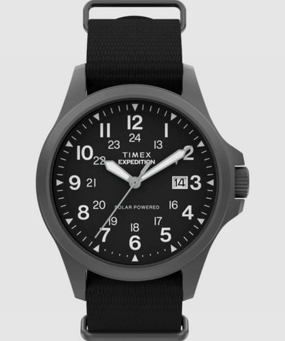 Expedition® Field Post Solar
41mm Eco-Conscious Fabric Strap Watch Black