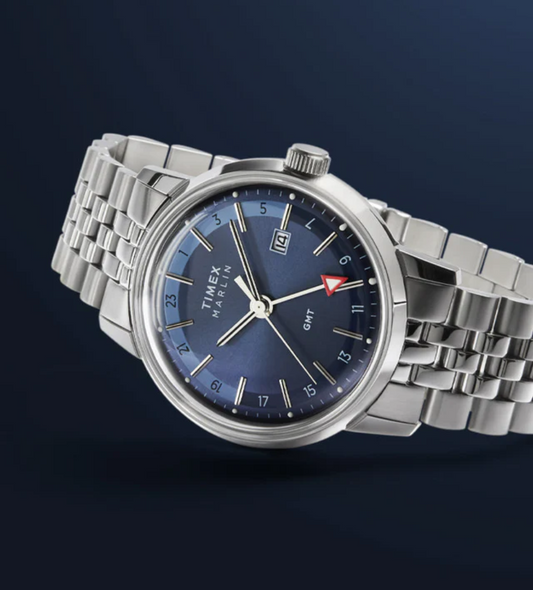 Timex® TW2Y47600 Marlin Quartz GMT 40mm Stainless Steel Bracelet Watch -Shop today