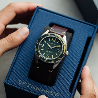 Spinnaker Fleuss Automatic Lagoon Green wait time 1-2 weeks