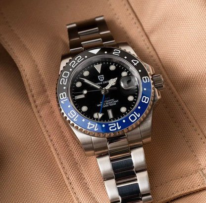 Pagani Design Automatic GMT  Black & Blue oyster bracelet