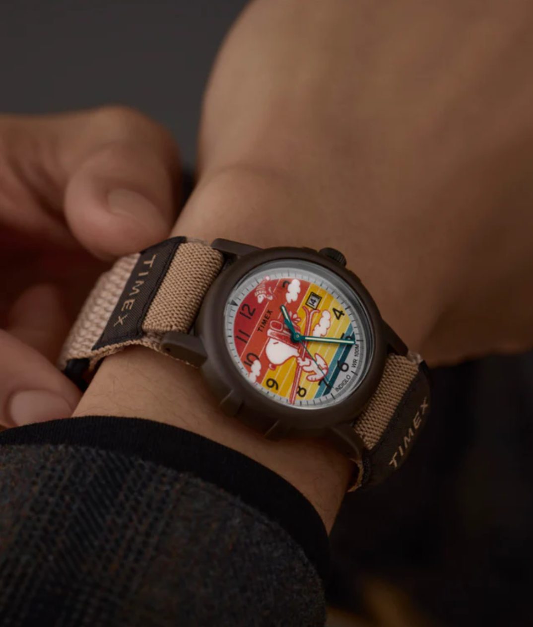 Timex x Peanuts® Camper Ski Snoopy Watch