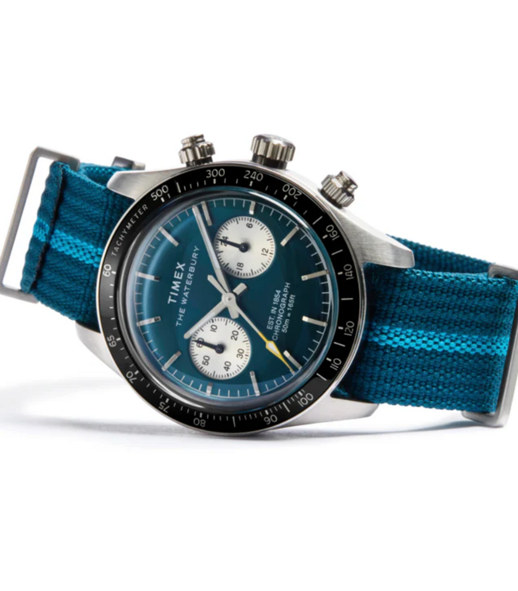Waterbury Heritage Chronograph 39mm Fabric Strap Watch TW2Y39000