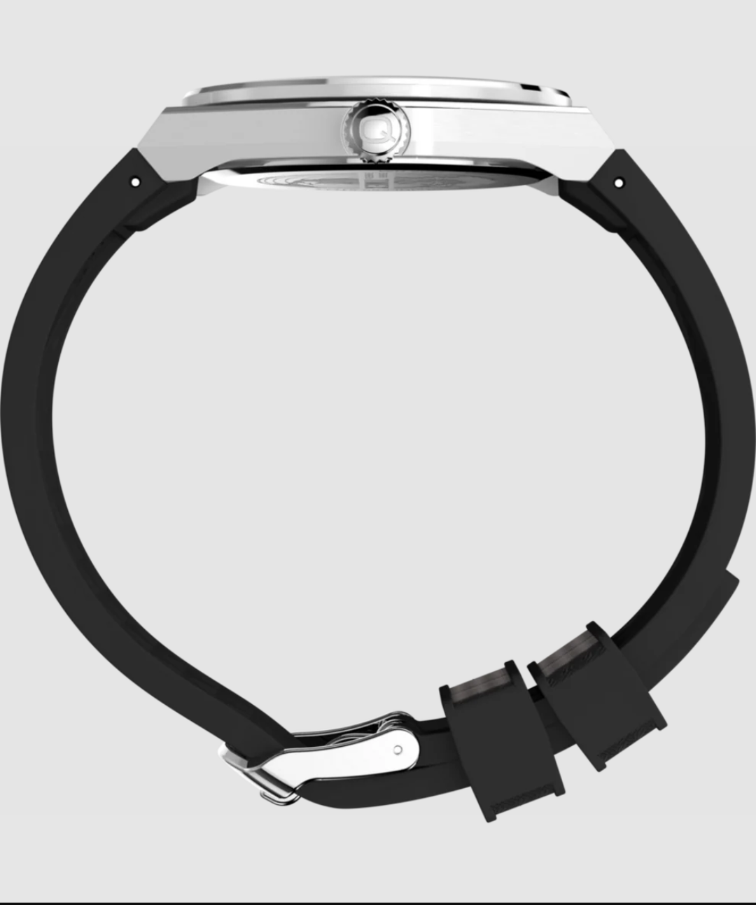 Q Timex® Continental GMT 39mm Synthetic Rubber Strap Watch