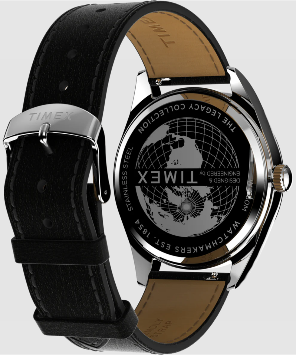 Timex® Legacy 41mm Leather Strap Watch | Green