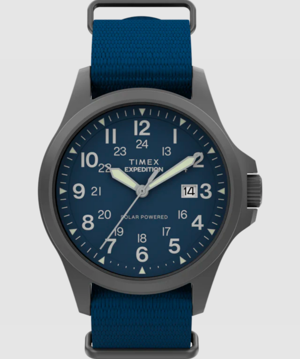 Timex® Expedition Field Post Solar
41mm Eco-Conscious Fabric Strap Watch Blue -Shop today