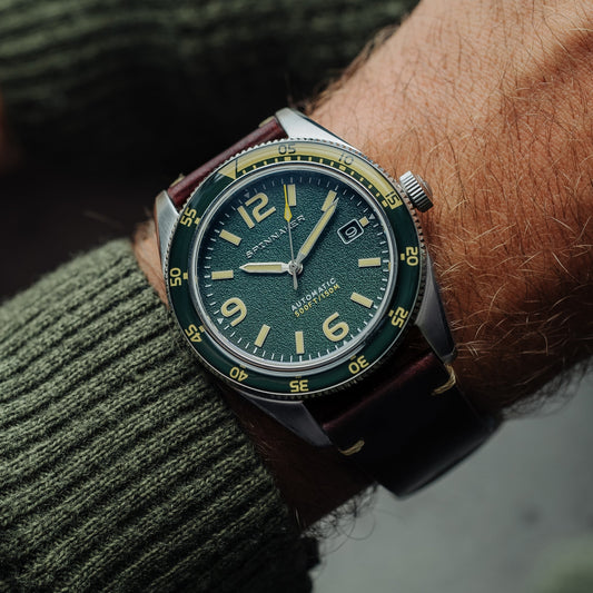 Spinnaker Fleuss Automatic Lagoon Green wait time 1-2 weeks