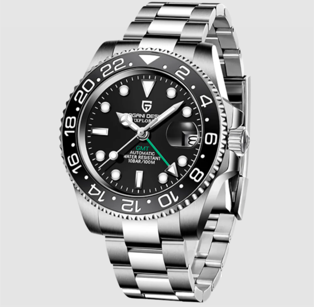 Pagani Design Automatic GMT Black Oyster Bracelet