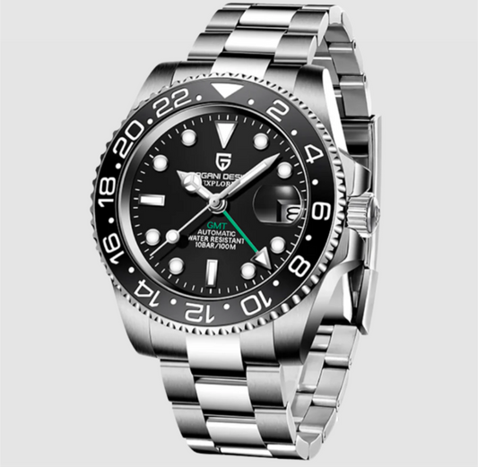 Pagani Design Automatic GMT Black Oyster Bracelet