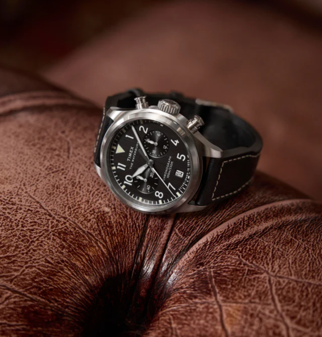 Waterbury Ace Chronograph
41mm Leather Strap Watch
