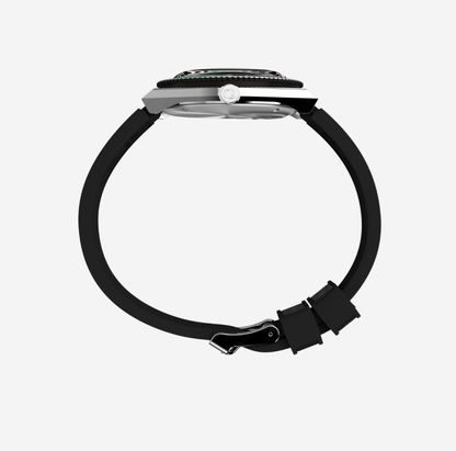 Q Timex® GMT 38mm Synthetic Rubber Strap Watch