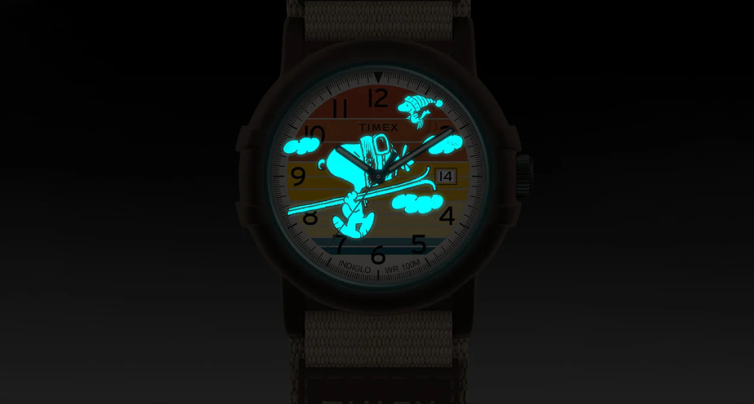 Timex x Peanuts® Camper Ski Snoopy Watch