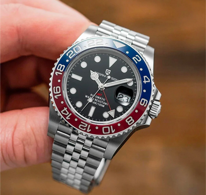 Pagani Design Automatic GMT Blue & Red Jubilee bracelet