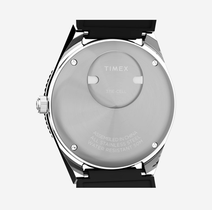 Q Timex® GMT 38mm Synthetic Rubber Strap Watch