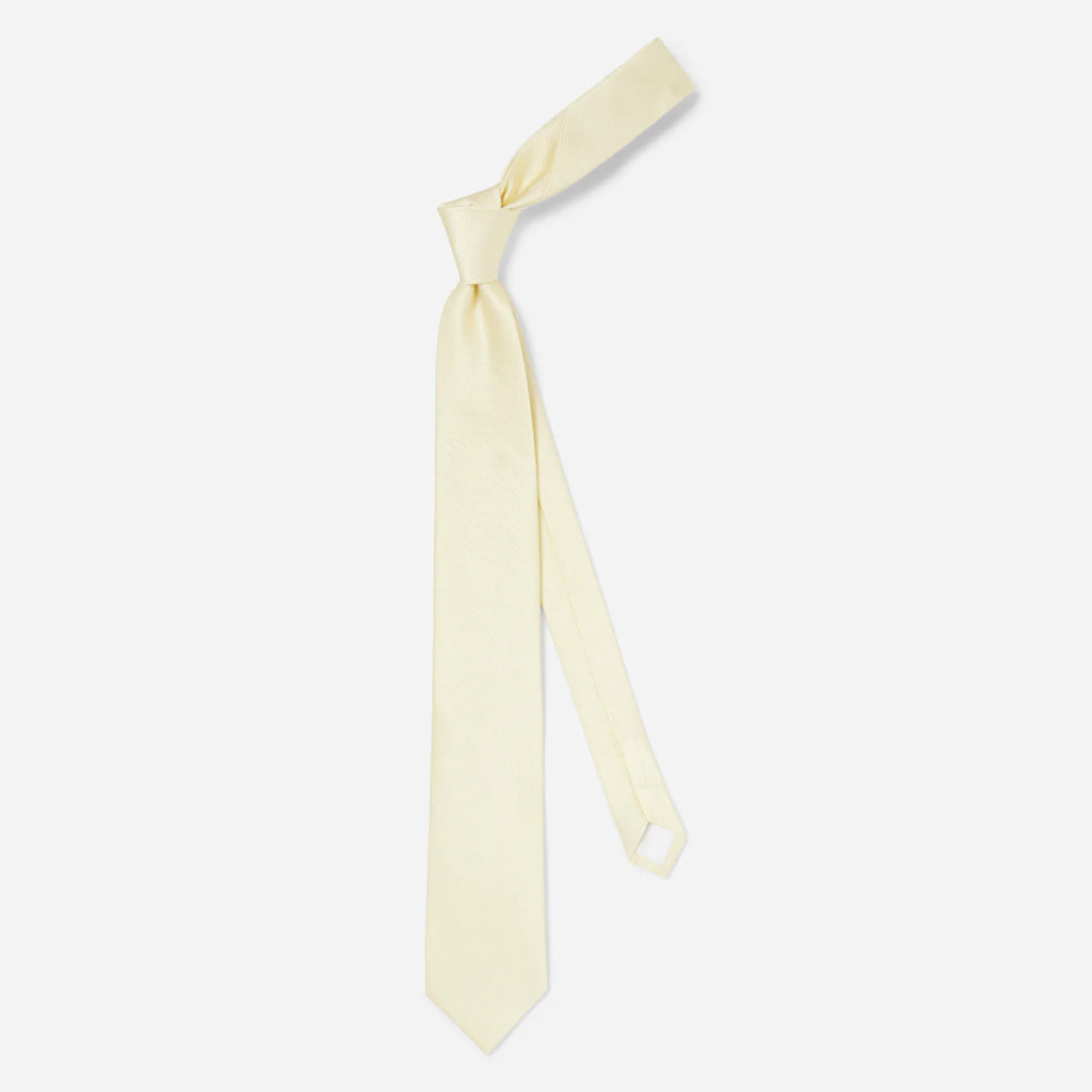 Grosgrain Solid Butter Tie
