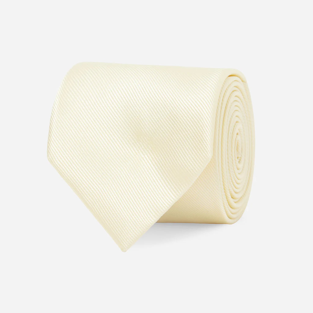 Grosgrain Solid Butter Tie